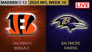 Baltimore Ravens vs Cincinnati Bengals Live Thursday Night Football 2024 NFL Week 10 [upl. by Middle]