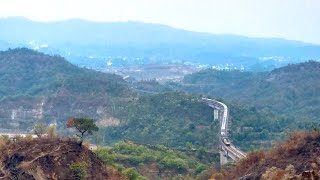 Jammu Mail Snaking Through Hills of Himalayas Towards Katra [upl. by Korrie]