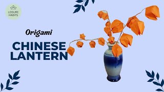 How To Make an Origami Flower Chinese Lantern [upl. by Jocelyn]