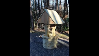 How to Build a 4 ft Wooden Garden Wishing Well [upl. by Fabrianne]