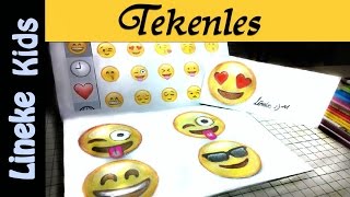 Super leuk EMOJI tekening makkelijk voor beginners 😍 [upl. by Prosser]