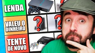 QUAL O MELHOR CONSOLE DA HISTÓRIA  Tierlist videogames [upl. by Ahtoelc329]