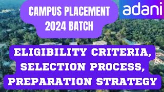 ADANI INTERVIEW  ADANI CAMPUS PLACEMENT  ADANI CAMPUS RECRUITMENT 2023  2024 BATCH [upl. by Nelleoj]