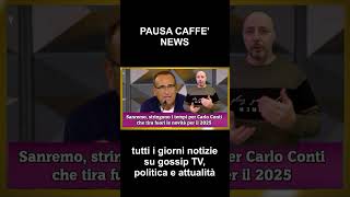 Sanremo stringono i tempi per Carlo Conti che tira fuori le novità per il 2025 [upl. by Nivat]