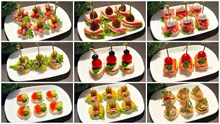 TOP 9 Schnelle PartySnacks Einfache Fingerfood für Partys und Buffet in 5 Minuten [upl. by Christabella956]