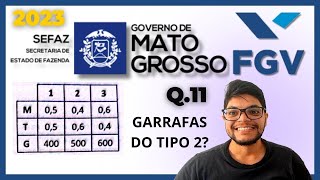 Prova da SEFAZ MT 2023  Banca FGV Questão 11  Porcentagem questão das cepas de vinho [upl. by Ecnar942]