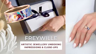 Artistic jewellery FREYWILLE 💜 Ring unboxing  Close up  Impressionism  Claude Monet inspired [upl. by Desiree]