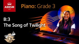 The Song of Twilight  ABRSM Piano Grade 3 2023 amp 2024 B3  Synthesia Piano tutorial [upl. by Oicam180]