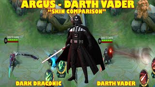 ARGUS DARTH VADER STAR WARS SKIN MOBILE LEGENDS [upl. by Kiefer692]