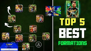 Top 5 Best Formations In eFootball 2025 Mobile 🔥 Best Custom Formation In eFootball 2024 🔥🔥🔥🔥 [upl. by Marlyn]