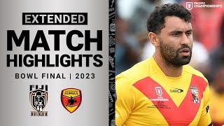 Fiji Bati v Papua New Guinea Kumuls  Extended Highlights  Pacific Championships Bowl Final  2023 [upl. by Madelaine]