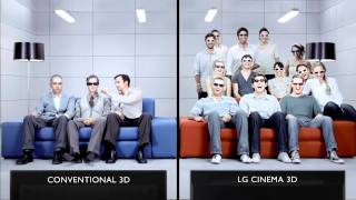 LG Cinema 3D vs Active 3D Screentest 2  Share [upl. by Nerraw329]