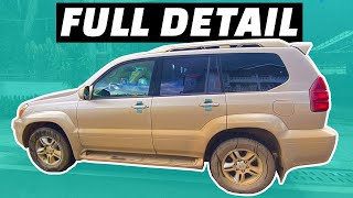 Deep Cleaning the Muddiest Lexus GX 470 EVER Satisfying Disaster Car Detailing Transfoamation [upl. by Alexandria679]