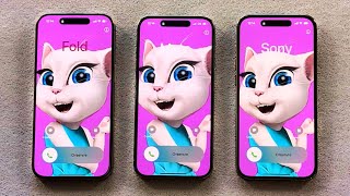 iPhone 16 Pro vs iPhone 15 Pro vs iPhone 14 Pro Incoming Call at the Same Time [upl. by Odnalref]