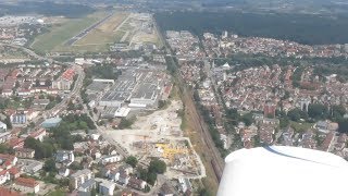 Cockpit View Landing Grob 115 in Friedrichshafen Airport [upl. by Gautea301]