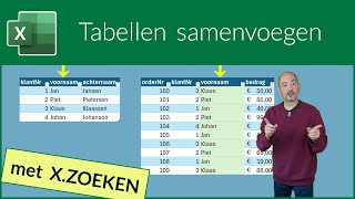 Tabellen samenvoegen met XZOEKEN [upl. by Eudosia]