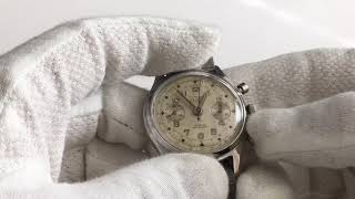 Vintage Titus Military Style Chronograph Watch Landeron 48 [upl. by Dnana]