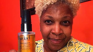 Not Too Late Natural Hair  Ouidad Mongongo Oil For My Platinum Blonde  Vlogs 2019 [upl. by Adyam891]