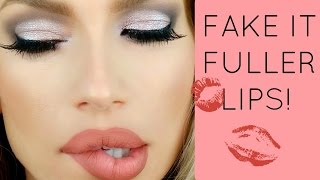 Fake it FULLER LIPS  Overlining lips tutorial [upl. by Furlong753]