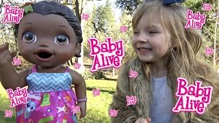 BABY ALIVE stays HOME with MOMMY The Lilly and Mommy show The Toytastic Sisters [upl. by Oiretule]