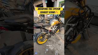 Apache 310 Akrapovic Full System Exhaust Sound🔥 apache310 akrapovic exhaust shorts short [upl. by Mikael378]