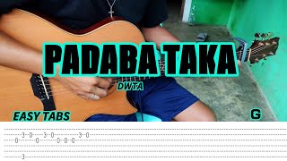 Padaba Taka  DWTA  Fingerstyle Guitar Tabs chords lyrics [upl. by Spark]