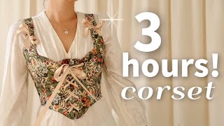 DIY Romantic Cottagecore Corset Sewing Tutorial PDF patternsOJCO0001 [upl. by Itsym184]