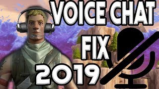 How to fix voice chat in fortnite 2019 voice chat not working fix [upl. by Brogle]