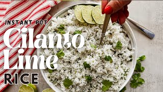 Instant Pot Cilantro Lime Rice [upl. by Thaddaus]