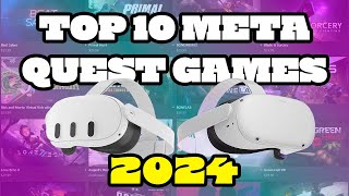 TOP 10 BEST Meta Quest 2 amp 3 Games in 2024  COOLEST OCULUS VR GAMES [upl. by Ajile]