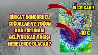 2627 Kasımda yoğun kar yağışı ve tipi geliyor Kar hangi şehirlere geliyor [upl. by Wyatan]