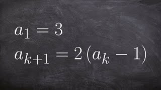 How to find the first four terms of a recursive formula [upl. by Notyard]