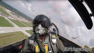 F100 Super Sabre Cockpit Cam  Terre Haute Airshow 2018 [upl. by Sanfourd258]