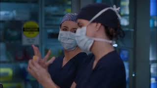 Amelia and Monica  Greys Anatomy season 20x03  scene 7 [upl. by Osnofledi]