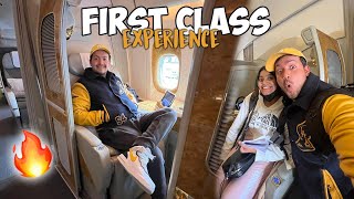 FIRST TIME IN EMIRATES FIRST CLASS 🥳🔥 [upl. by Girardo]