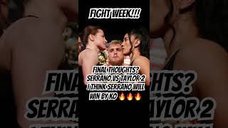 Serrano vs Taylor 2 🔥🔥🔥 Jesussalvationtaylorserrano [upl. by Alcine]