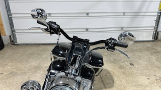 10” Riser Bushing amp Handlebar Swap On A 2016 Harley Davidson Road King Without Extending Wires [upl. by Jolyn61]