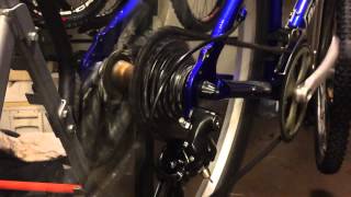 Shimano Altus RD M310 7 speed shifting KMC Z72 [upl. by Mayor505]