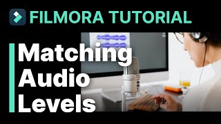 Matching Audio Levels Filmora Tutorial [upl. by Tenney870]