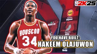 Best HAKEEM OLAJUWON Build in NBA 2K25 [upl. by Aihsekin]