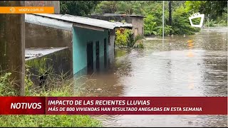 Más de 800 viviendas en Nicaragua resultaron inundadas por las lluvias [upl. by Idonna]