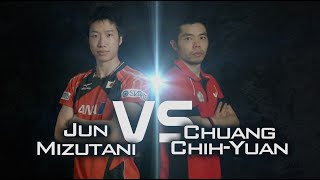 2014 Mens World Cup Highlights CHUANG ChihYuan vs MIZUTANI Jun Quarter Final [upl. by Ennirroc]