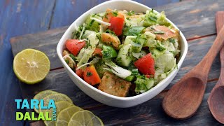 Fattoush  Lebanese Salad  by Tarla Dalal [upl. by Razec]