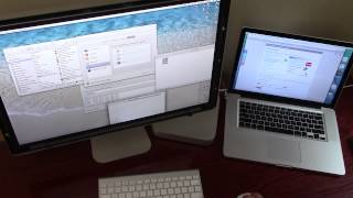 Synergy Mavericks Setup 1 Keyboard Mouse 2 computers simultaneously [upl. by Eltrym]