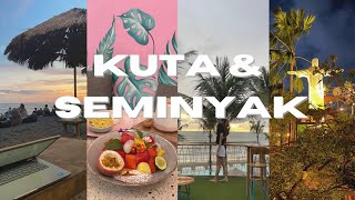 Bali vlog in Kuta amp Seminyak  Sunset by the beach beach club Nyepi more plant based foods [upl. by Maisel]