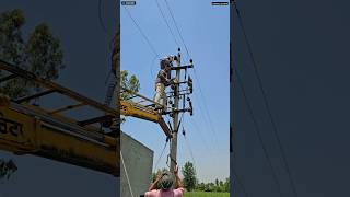 Work of Lineman  Field Work  shorts ytshorts lineman electrician [upl. by Ettenad455]