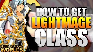 How to get LightMage Class And LightCaster Class AQW AdventureQuest Worlds [upl. by Ademordna]