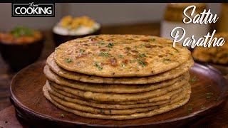 Sattu Paratha  Healthy Breakfast Recipes  Bihari Style Sattu Paratha  Sattu Stuffed Paratha [upl. by Schreibman]