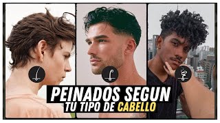 MEJORES PEINADOS PARA HOMBRES SEGUN TU TIPO DE CABELLO LACIO ONDULADO CRESPO CHINO [upl. by Immanuel]