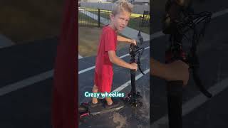 wheelie kid scooter [upl. by Nivel]